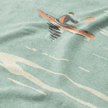 Open Water Kayakers Mockup Fleece Detail