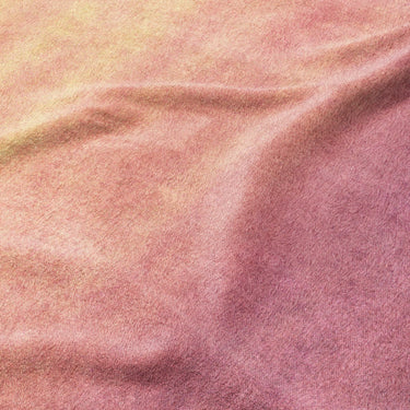Imogen Watercolor Orange & Purple Ombre Mockup Fleece Detail