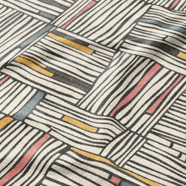 Atticus Multicolor Crosshatch Mockup Fleece Detail