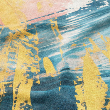 Egon Blue & Yellow Mockup Fleece Detail