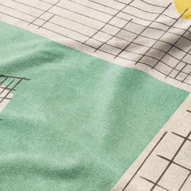Djuna Ivory Multicolor Mockup Fleece Detail