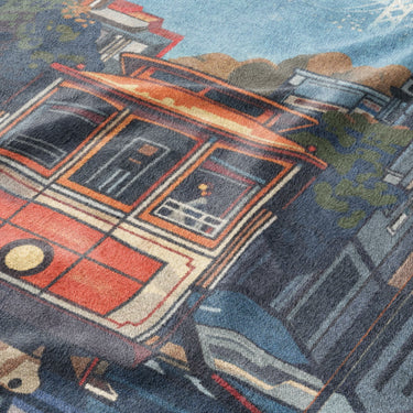 San Francisco Trolley Mockup Fleece Detail