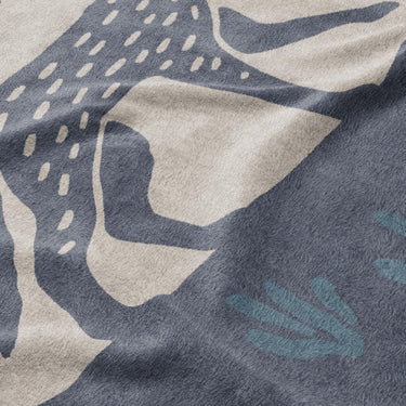 Desert Coyote Midnight & Dusty Blue Mockup Fleece Detail