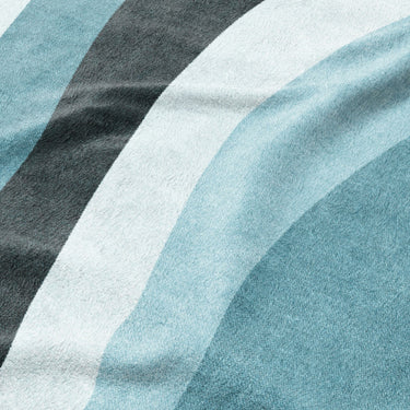 Sinuous Teal Monochrome Mockup Fleece Detail