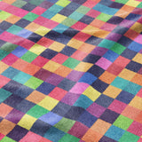 Pixel Mosaic Multicolor Vibrant Mockup Fleece Detail
