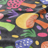 Luminescent Shroomies Mockup Fleece Detail