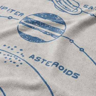 Solar System Blue & Ivory Mockup Fleece Detail