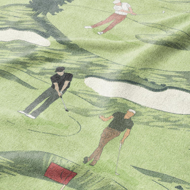 Out on the Links Mockup Fleece Detail