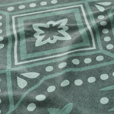 Durand Deep Turquoise Mockup Fleece Detail