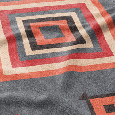 Mehdi Blue & Orange Mockup Fleece Detail