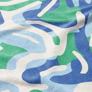 Leonardo Blue Green Mockup Fleece Detail
