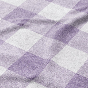 Buffalo Plaid Lilac Mockup Fleece Detail