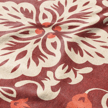 Annette Red & Ivory Mockup Fleece Detail