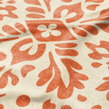 Floranna Ivory & Orange Mockup Fleece Detail