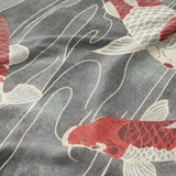 Koi Pond Charcoal Mockup Fleece Detail
