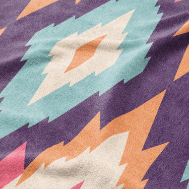 Dyani Magenta & Cyan Mockup Fleece Detail