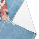 8 Bit Running Back Mockup Fleece Fold