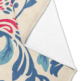 Beryl Blue & Red Mockup Fleece Fold