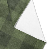 Buffalo Plaid Dark Olive Mockup Fleece Fold