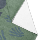 Desert Coyote Midnight Blue & Sage Green Mockup Fleece Fold