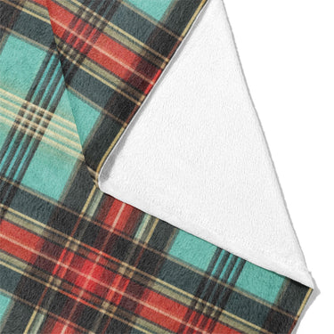 Ferguson Plaid Teal Red Mockup Fleece Fold