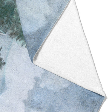 Cottage by the Cliff Mockup Fleece Fold