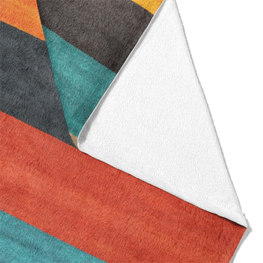 Brush Stripes Multicolor Mockup Fleece Fold