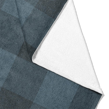 Buffalo Plaid Dark Navy Mockup Fleece Fold