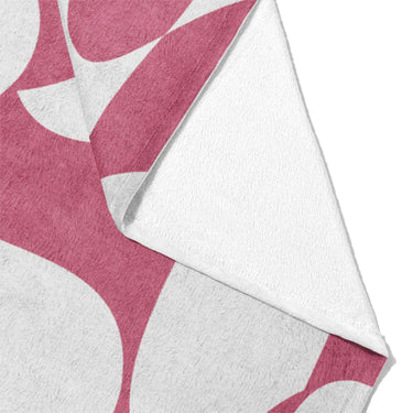 Twyla Checkered Fuchsia Mockup Fleece Fold