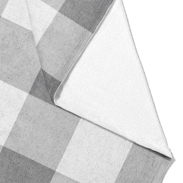 Buffalo Plaid Light Grey Mockup Fleece Fold