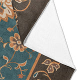 Miriam Dark Teal & Brown Mockup Fleece Fold