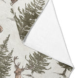 Forest Deer Mockup Fleece Fold