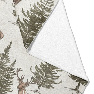 Forest Deer Mockup Fleece Fold