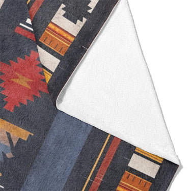 Tonopah Denim Blue Mockup Fleece Fold