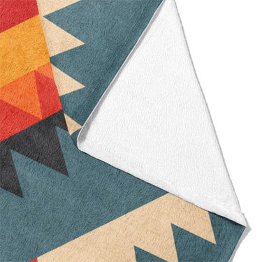 Zareen Blue & Orange Mockup Fleece Fold