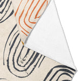 Horatio Ivory & Orange Mockup Fleece Fold