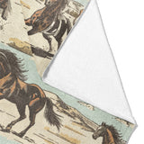 Wild Horses Mockup Fleece Fold