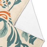 Beryl Teal & Orange Mockup Fleece Fold