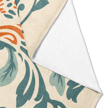 Beryl Teal & Orange Mockup Fleece Fold