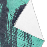 Tethys Navy & Seafoam Mockup Fleece Fold