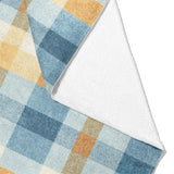 Monroe Plaid Blue & Yellow Mockup Fleece Fold