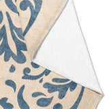 Floranna Ivory & Blue Mockup Fleece Fold