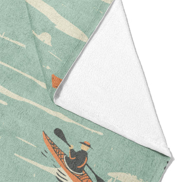 Open Water Kayakers Mockup Fleece Fold