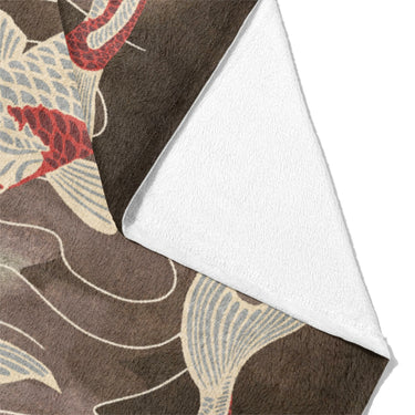 Koi Pond Brown Mockup Fleece Fold