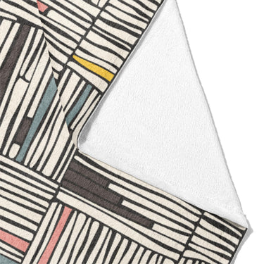 Atticus Multicolor Crosshatch Mockup Fleece Fold