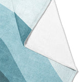 Sinuous Teal Monochrome Mockup Fleece Fold