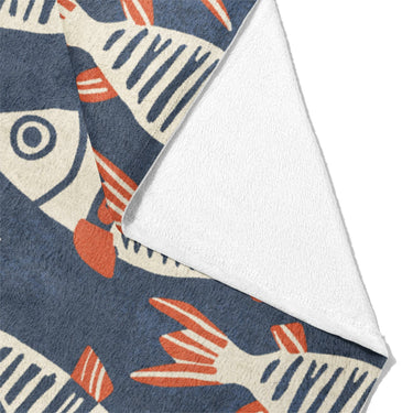 Tribal Fish Mockup Fleece Fold