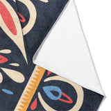 Jasmina Navy Multicolor Mockup Fleece Fold