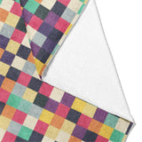 Pixel Mosaic Multicolor Midtone Mockup Fleece Fold