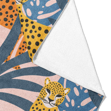 Tropical Cheetahs Mockup Fleece Fold
